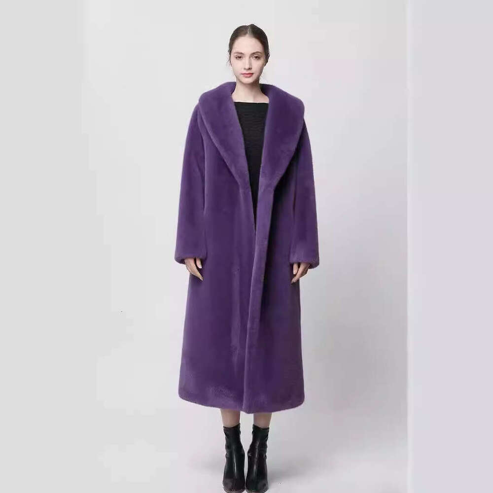 shanshi fur coat women Straight imitation environmentally friendly coat gold mink fake fur women's new style