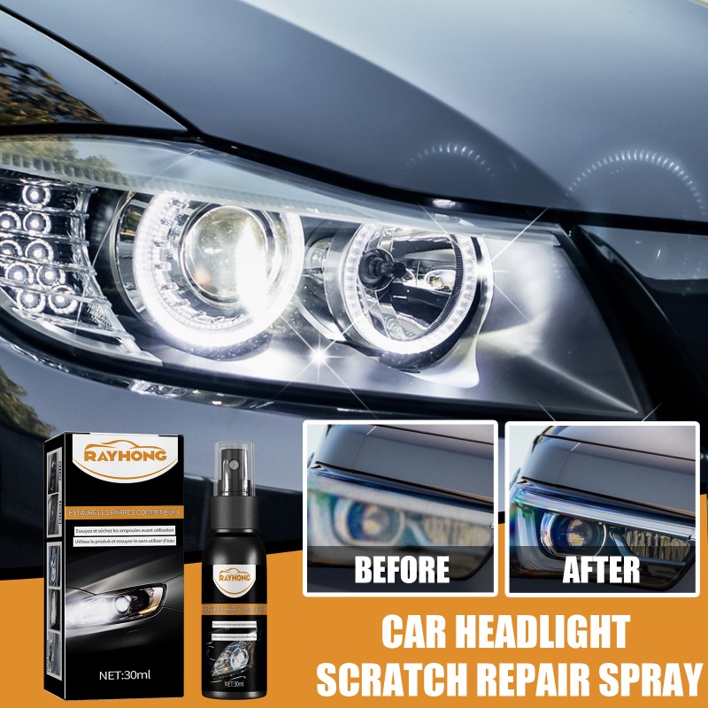 30/50/100ml Car Headlight Polishing Agent Scratch Remover Repair Liquid Spray Headlight Polish Refurbished Kit Auto Accessories ef1c5