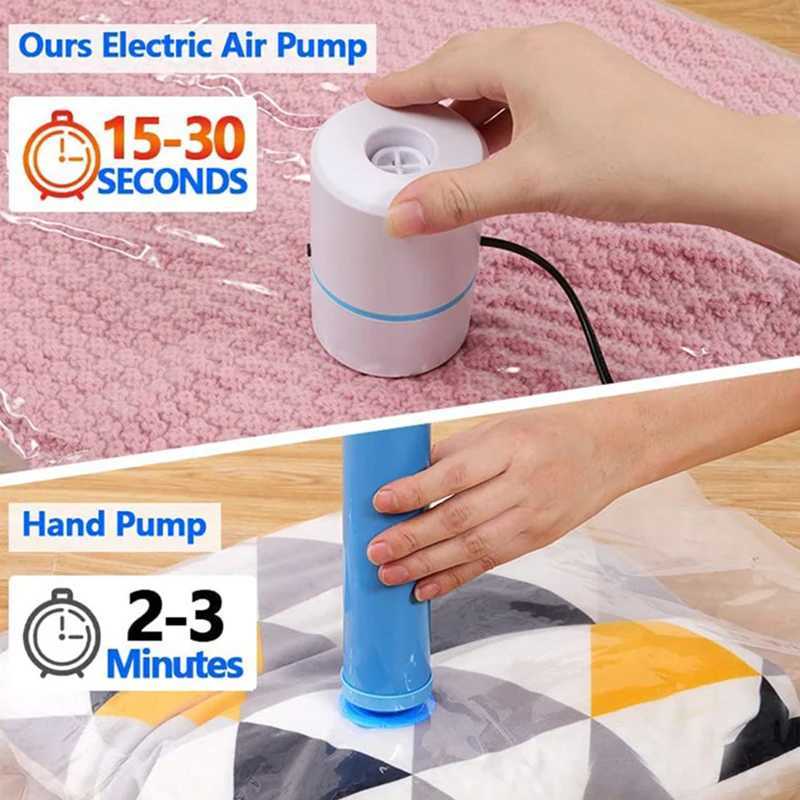 Breastpumps Vacuum Sealer Bags Vacuum compression bag electric pump suction pump Mini Vacuum Sealer Machine Space Saver for Clothes Food Organizer 240