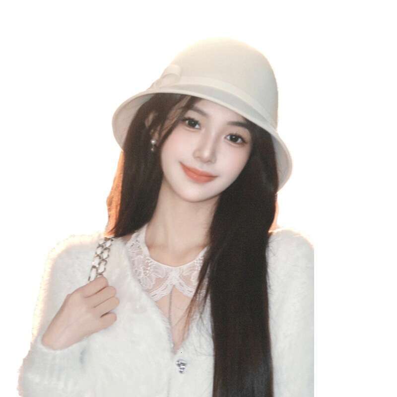 woolen hepburn style fisherman for children in autumn winter highend feeg small fragrance round top french style and socialite hat