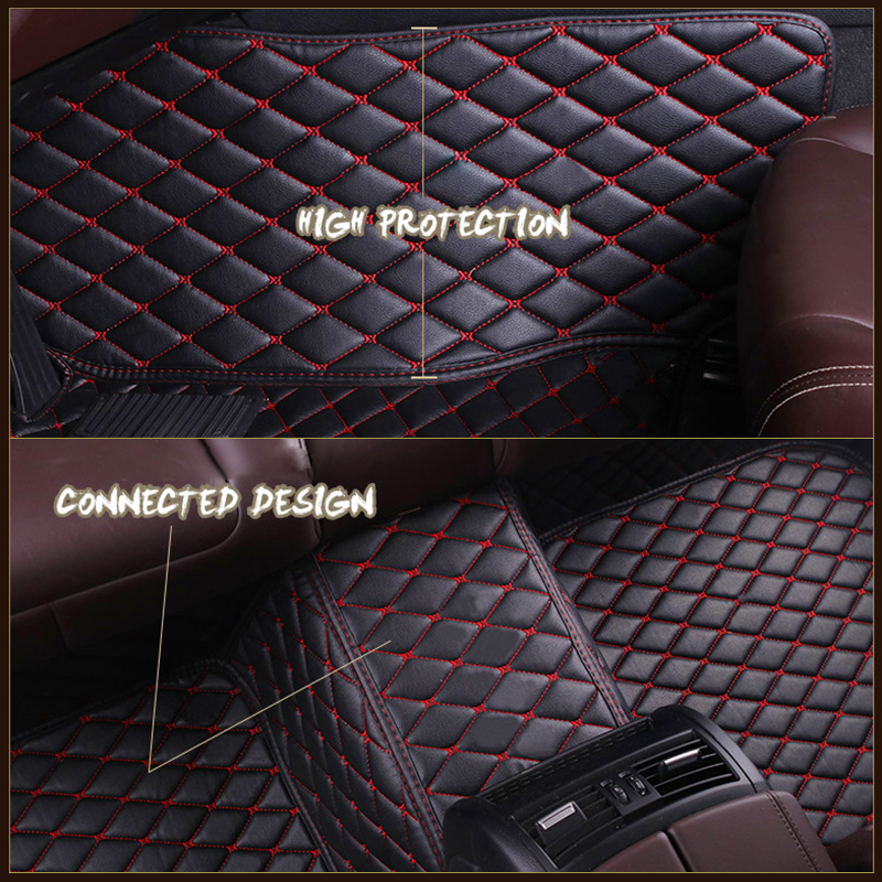 Custom Car Floor Mats for all models 5 E34 E39 E60 E61 F10 F11 F07 6 Series GT F12 F13 F06 640 Interior Accessories