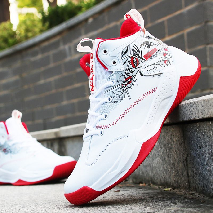 2024 White Basketball Shoes Male Basketball Culture Outdoor Sports Shoes Man Leather Sneakers Walking Shoe Chaussures de Basket