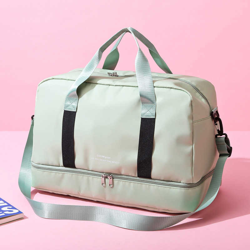 Fashion Sports Yoga Fitness Bag Dry Wet Separation Large Capacity Travel Bag Short Distance Business Trip Boarding Hand Luggage Bag