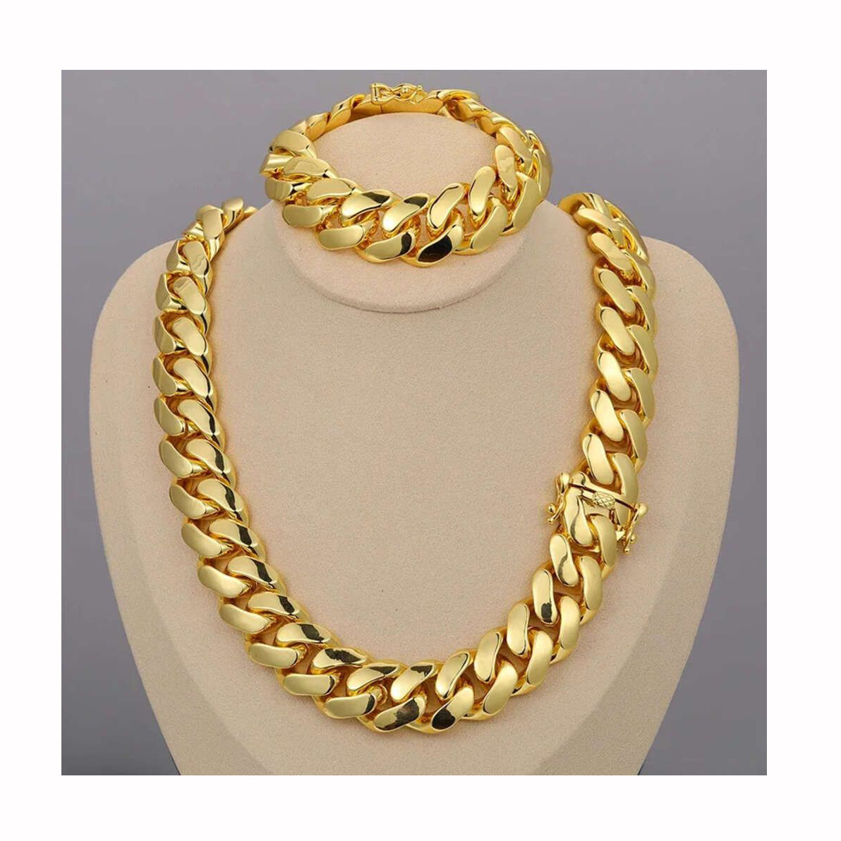 Designer Jewelry 20mm Real Gold Plated Moissanite Dia Cuba High quality Custom Solid Sier Miami Cuban Link Chain Necklace for Men