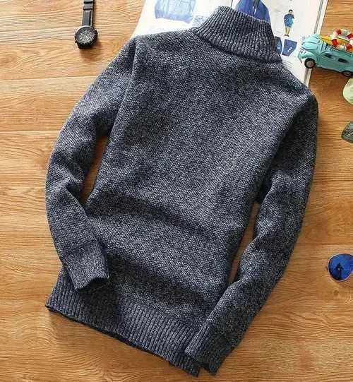 Customized Winter Mens Wool Thick Sweater Half Zipper Turtle Neck Warm Pull High Quality Mens Ultra Thin Knitted Wool Sweater W2411111