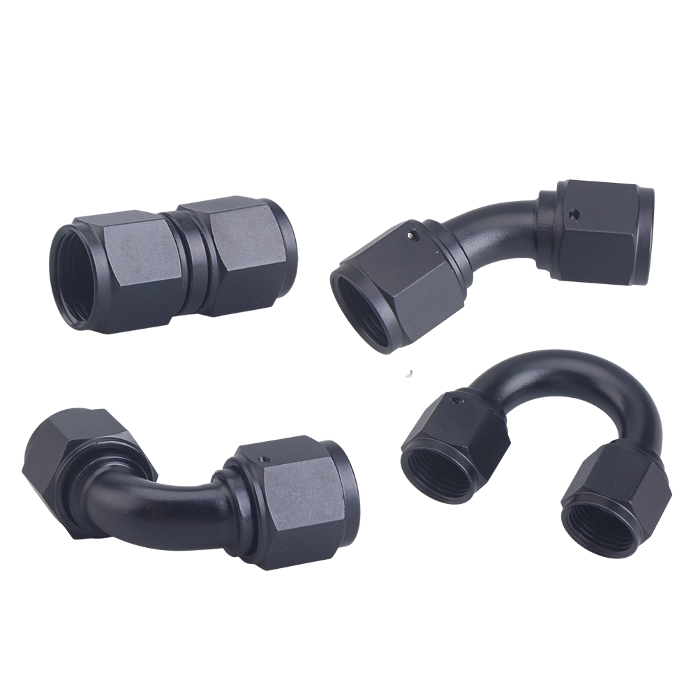 Universal 0 45 90 180 Degree to AN6 AN8 AN10 Female Hydraulic hose Elbow Oil Cooler Fitting Hose Fittings