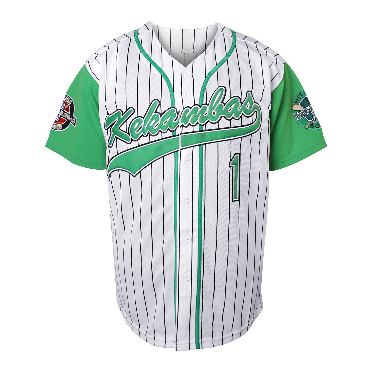 Mesn G-Baby 1 Jarius E Hardball Movie Embroidery Letter And Number V-Neck Baseball Jersey - Soft, Breathable, Comfy Top For Training, Compeon