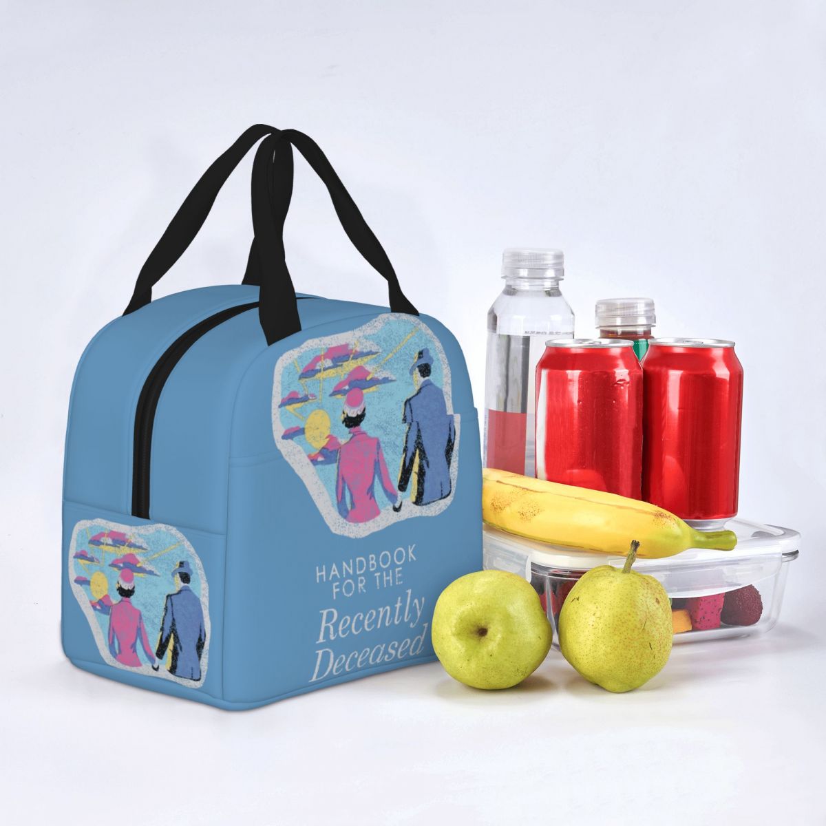 Handbook For The Recently Deceased Insulated Bag Container Beetlejuice Horror Movie Tote Lunch Box Food Storage Bags