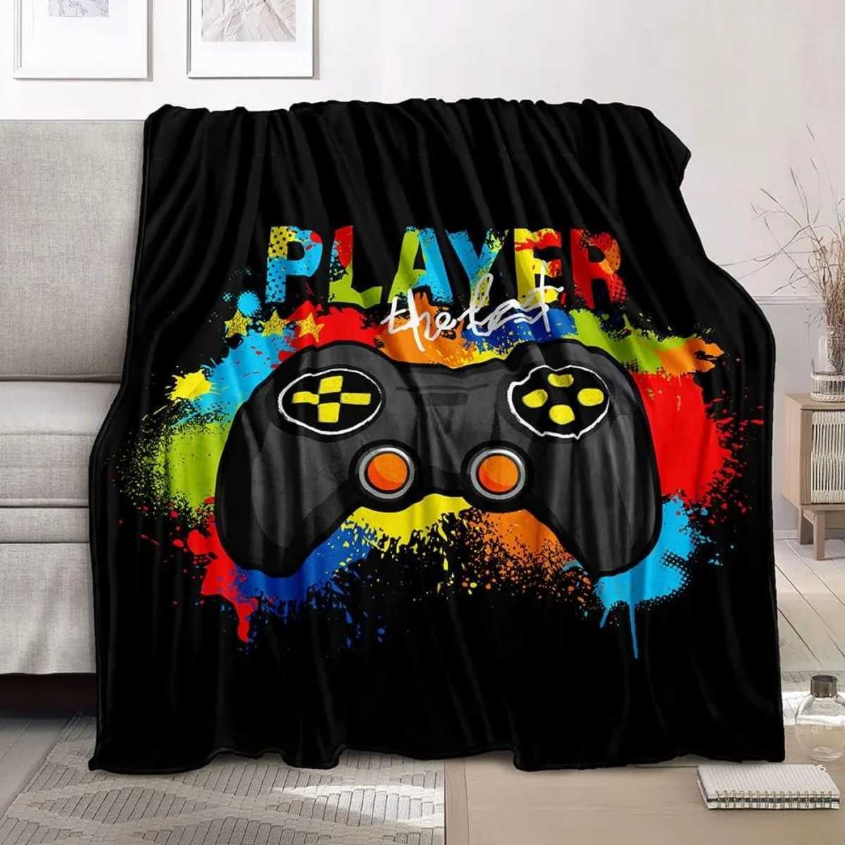 Bedding Gaming Throw Blanket Super Soft Gamer Gift for Couch Sofa for For Kids Boys Teens Video GameXJ241111