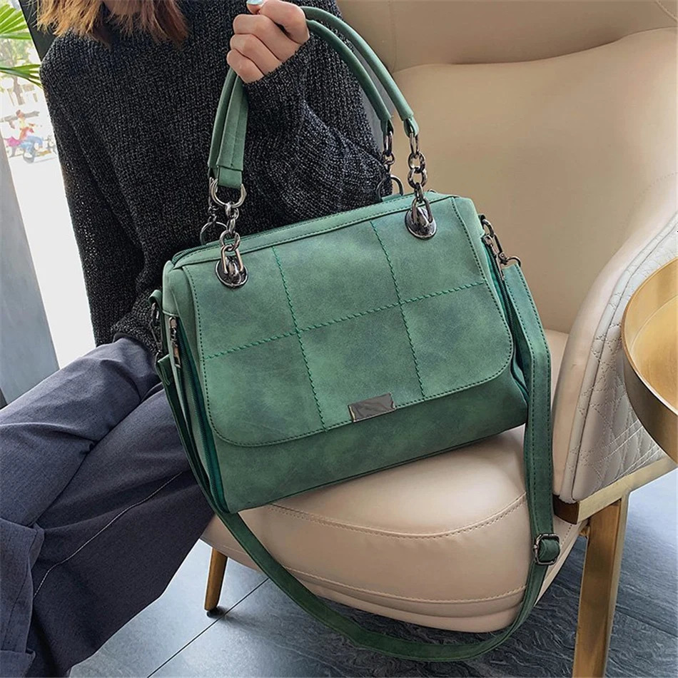 Matte Ladies Handbag Scrub Womens Shoulder Crossbody Bag Female Boston Hand PU Leather Casual Tote y Travel Handbags 241111