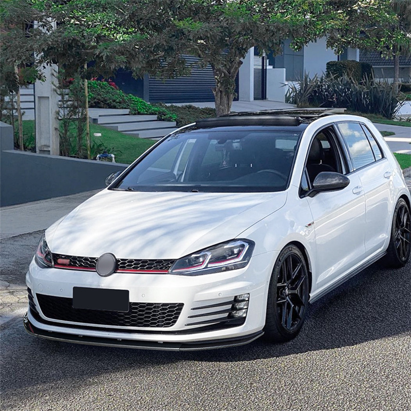 Car Front Lower chin Lip Splitter Diffuser Kit Spoiler Bumper Guard Protector For VW Golf 7 GTI R Rline 2013-2016