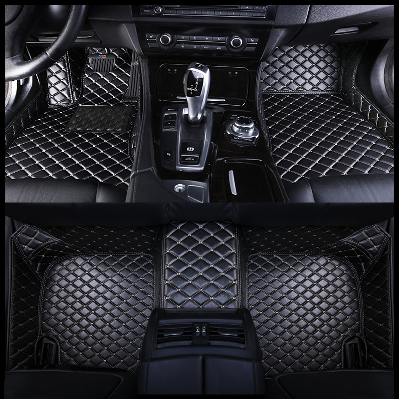 Custom Fit Car Floor Mats For Over 98% Cars Interior Accessories ECO Material Full Set 6-8 Seats (only 3 rows car)