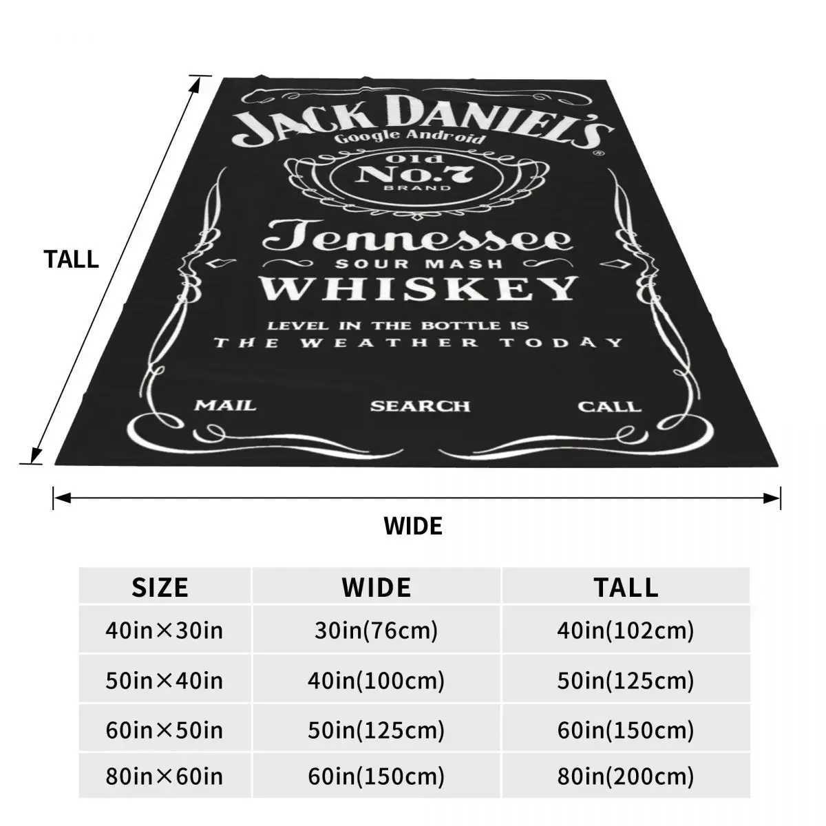 Jackdaniels American Whisky Blanket Flannel Autumn/Winter Multi-function Super Soft Throw Blanket for Sofa Car BedspreadsXJ241111