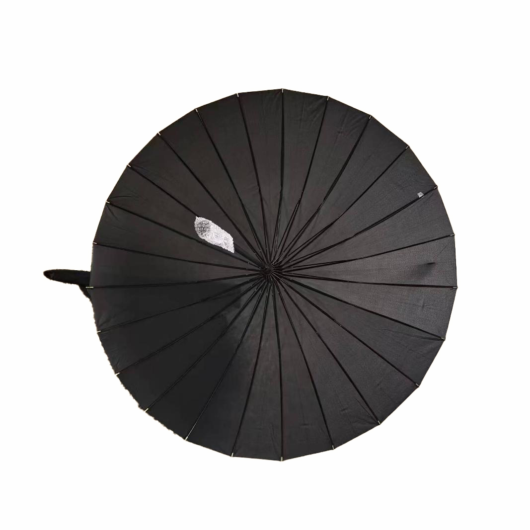 Storm-Resistant Straight Pole Umbrella with 30 Ribs - Large Long Handle Design for Rainy Days