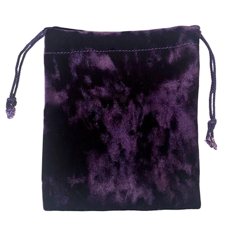 Velvets Tarot Drawstring Bag Jewelry Rune Pouches Organizers Dices Party Storage Bag for Tarot & Cards Easily Use
