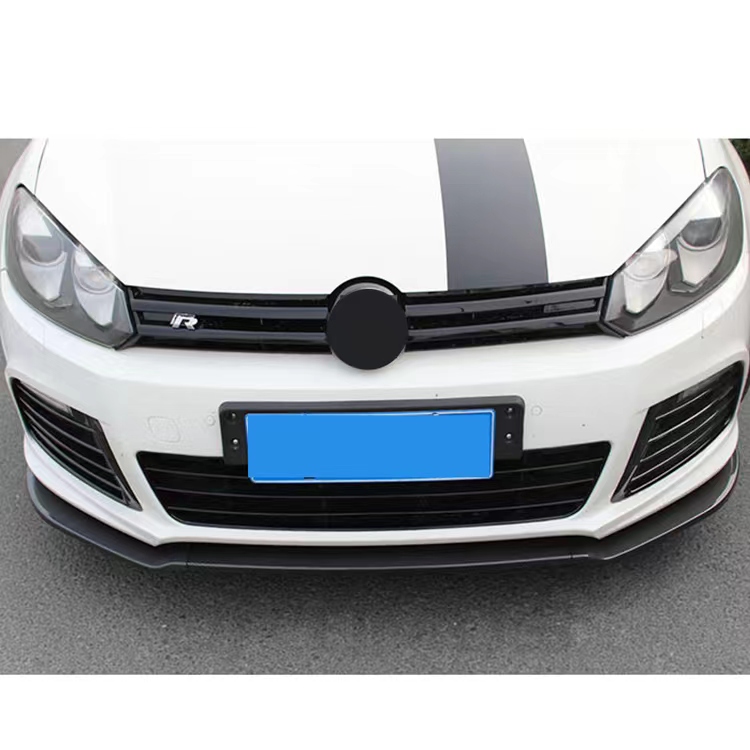 3X 2009-2013 For VW Golf 6 GTI GTD R R20 Car Front Bumper Lip Spoiler Splitter Cover Diffuser By ABS Body Kit