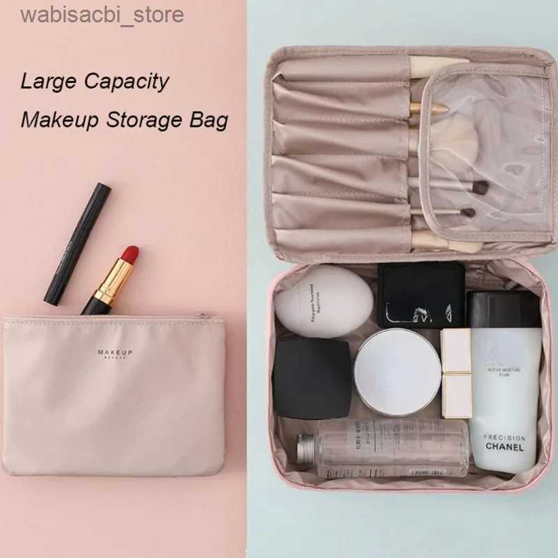 Cosmetic Bags Makeup Bag For Women Toiletries Organizer Waterproof Travel Make Up Storage Pouch Female Large Capacity Portable Cosmetic Case L49