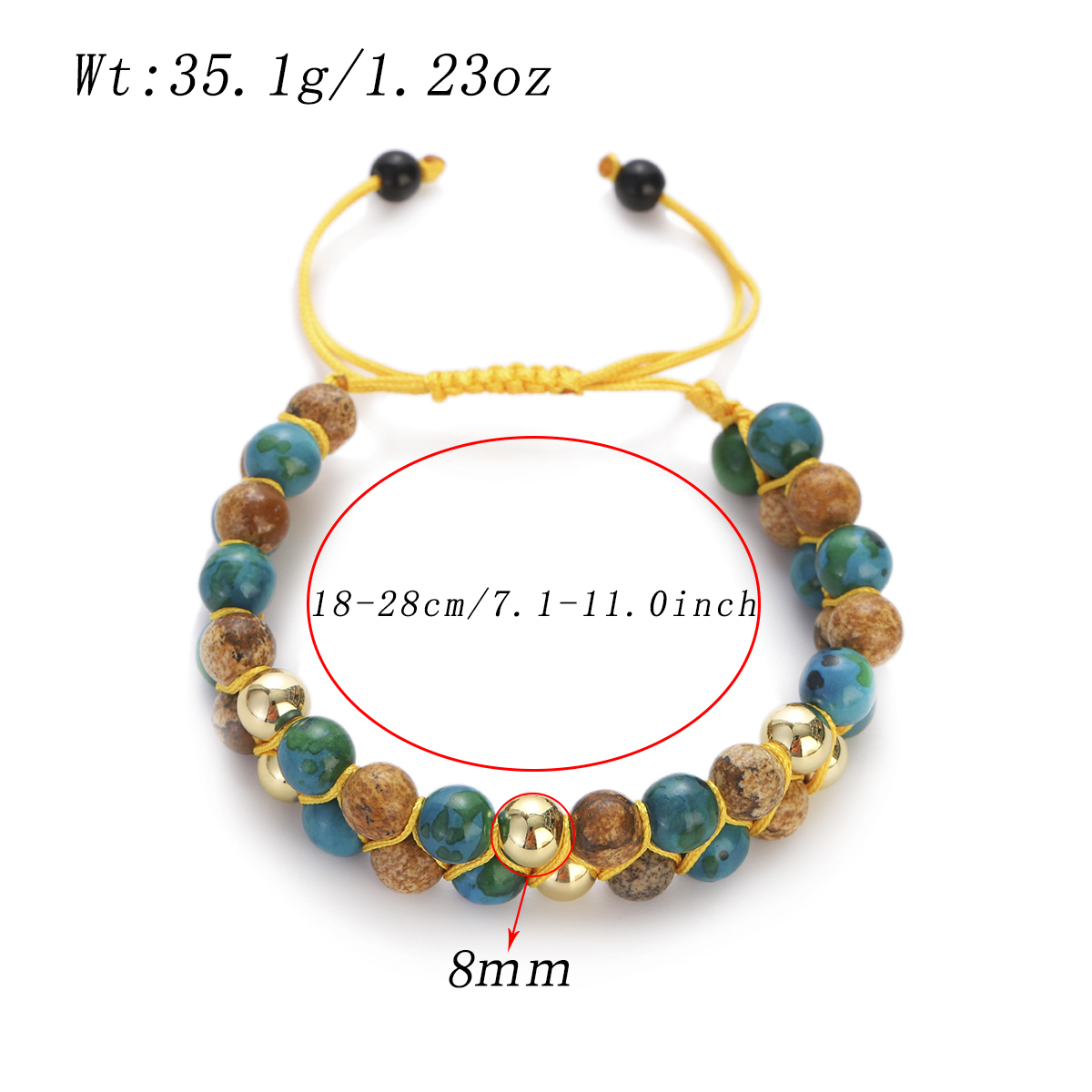 Men Picture Jasper Bracelets Natural Stone Beaded Braided Bracelet Bangles Yoga Double Layer rame Chakra Healing Jewelry 53a29 5 ea506