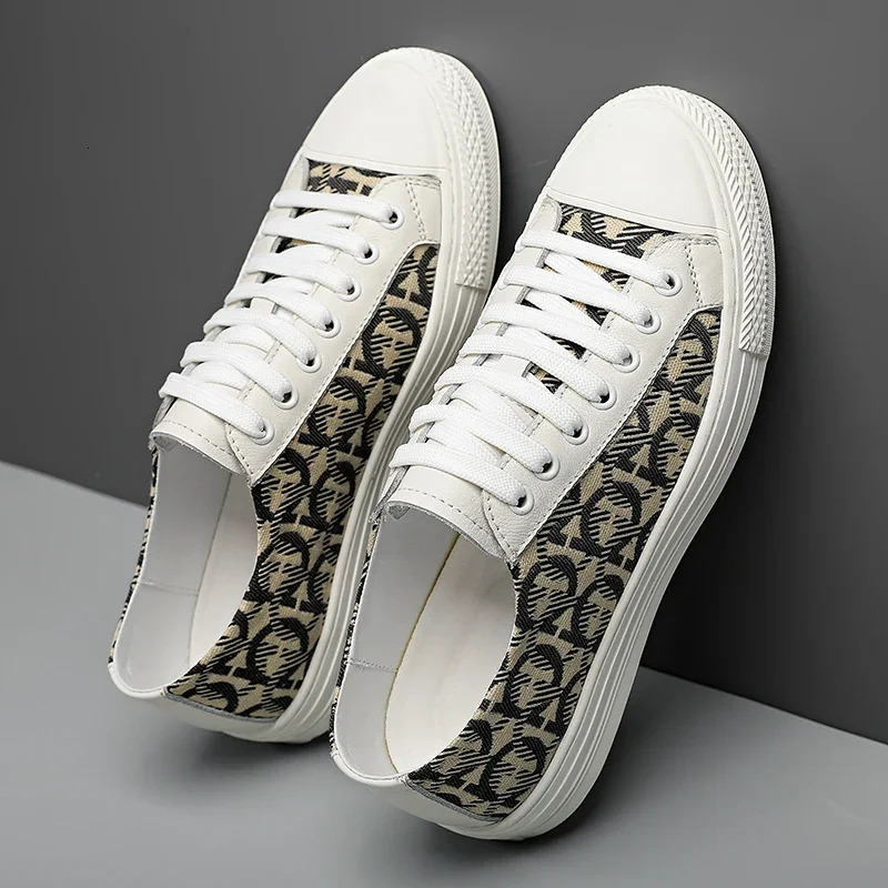 Casual Brand Comfortable Men Shoes Geunine Leather Designer Flats High Quality Breathable Sneaker Male Footwear