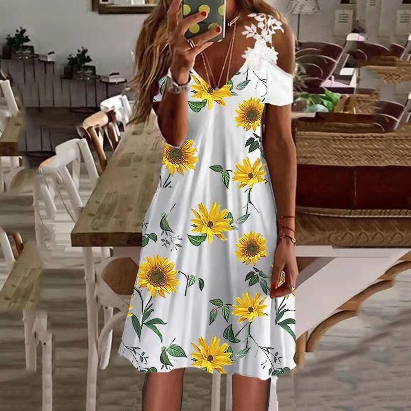 women clothing clothing women summer dresses Midi Dresses Sleeveless Floral Casual Mid-Calf A Line Sashes S-3XL dress Abiti da Sera luxury dress