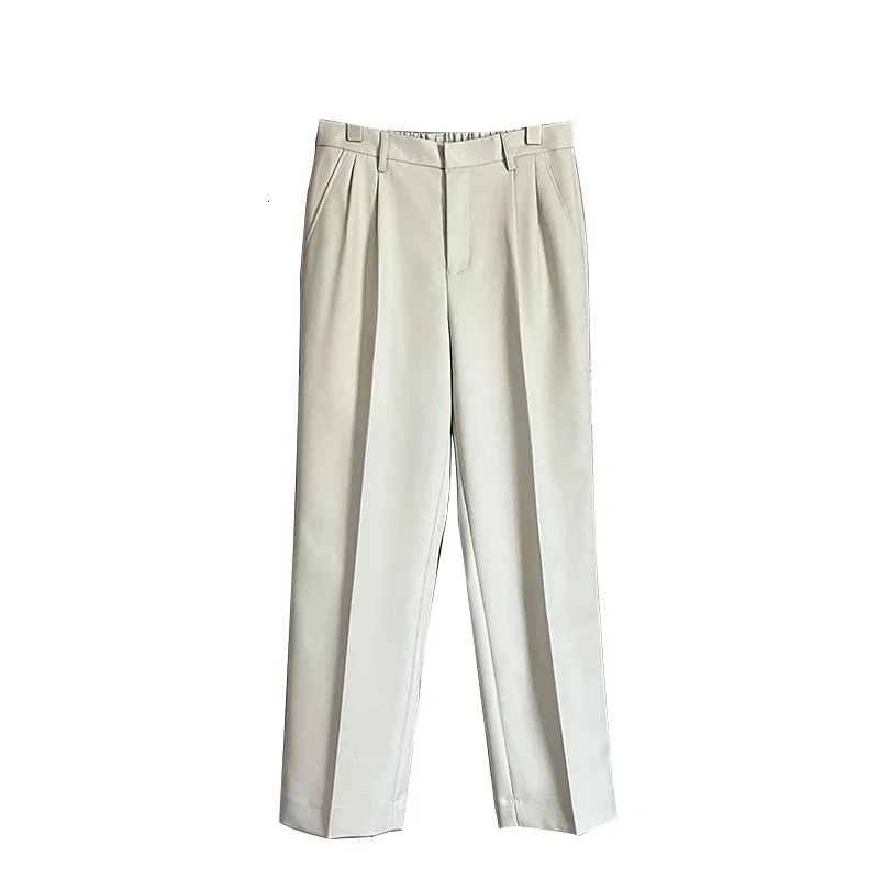 Men Korean Streetwear Fashion Loose Casual Double Breasted Suits Sets Blazer Jacket Pant Male Wedding Business Suit Coat Trouser 240412