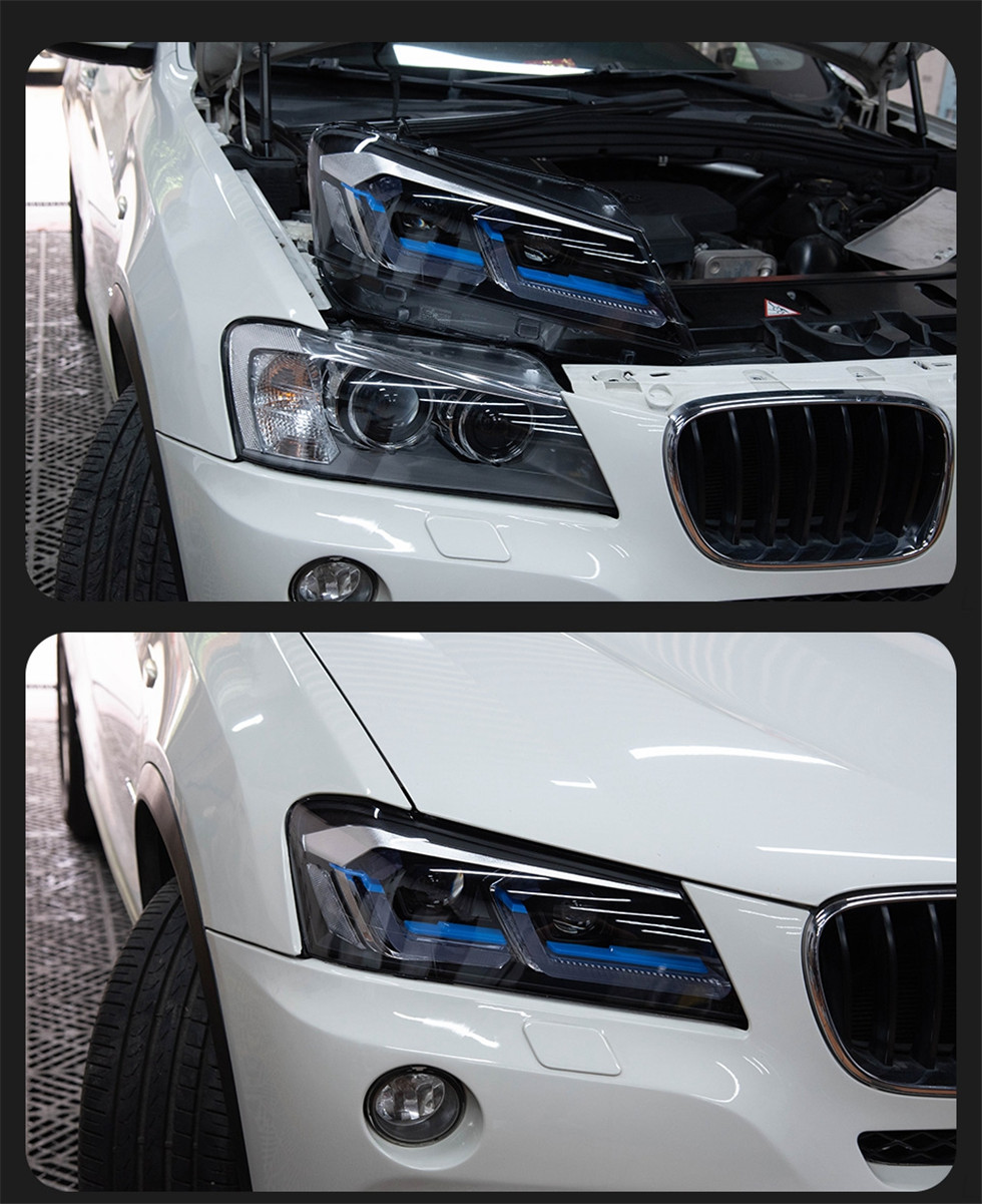 Headlights For X3 F25 2011-2013 LED Signal Auto Headlights Assembly Upgrade High Configure Daytime Running Light