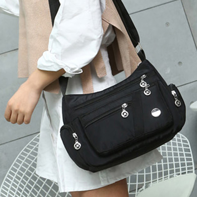 Multi-layer Casual Shoulder Bag Luxury Handbags Beach Casual Tote Designer Nylon Messenger Bags Female Purse Crossbody Bags