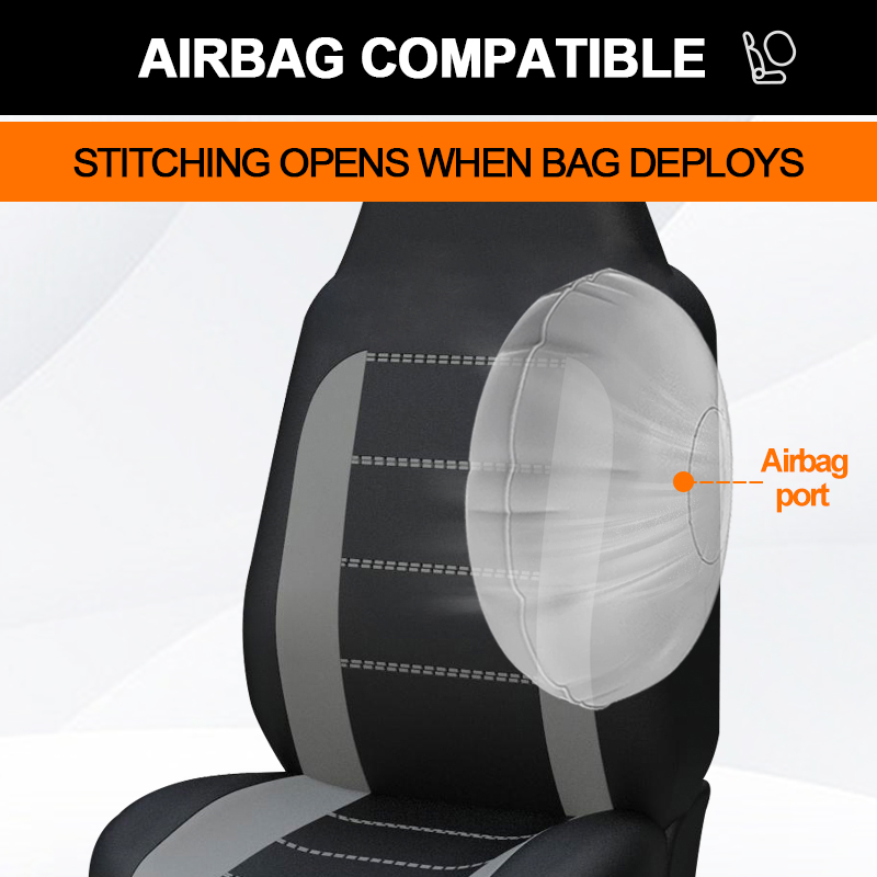1+2 Bucket Car Seat Covers Set Multiple Colors Universal Fit For Citroen Jump 2006 For sprinter Mercedes 1995 For T4 68c21