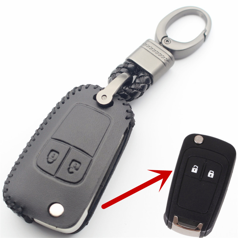 Genuine Leather Flip Remote Key Case Cover For Chevrolet Aveo Cruze Orlando 2e4cd 5 81681