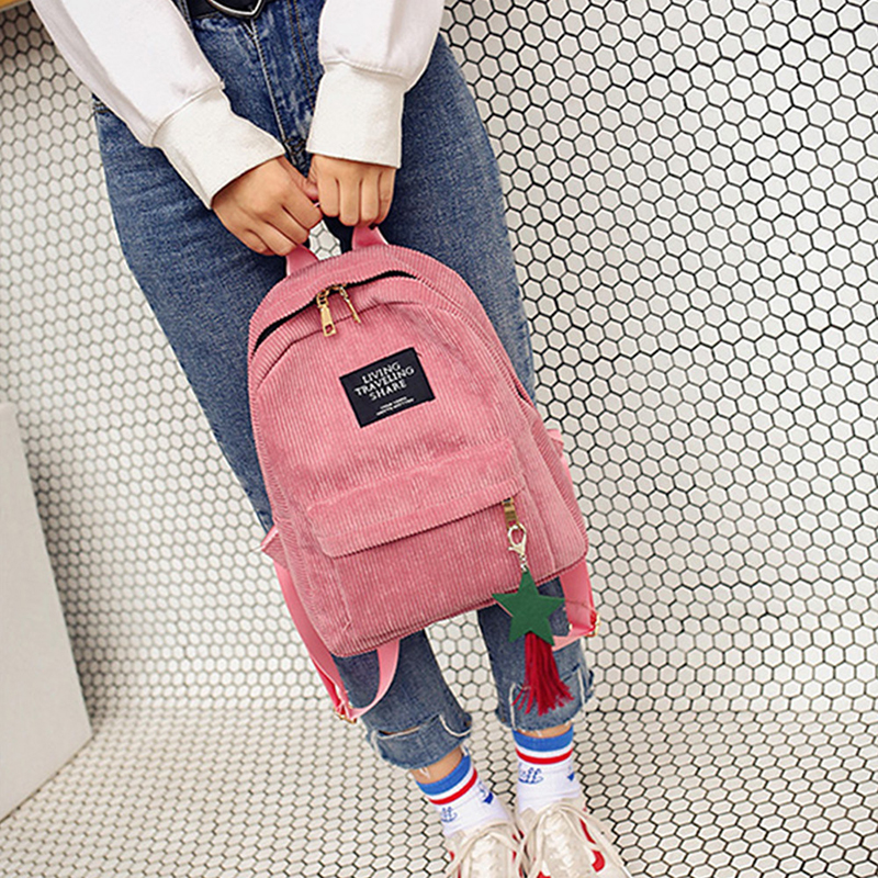 New Casual Women's Backpack, University School Haruku Travel Shoulder Bag, Teenage Girls