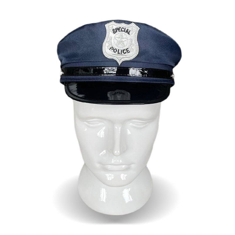 Children's Police Cap Flat Top children's Hat Toy Cos role-playing Children Play House Props Uniform Cap Free Shipping 7a889