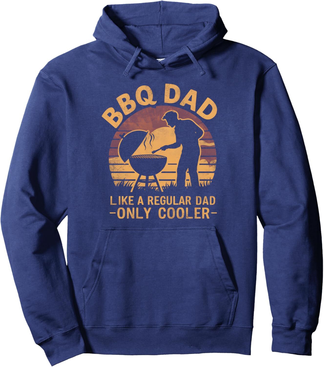 Hoodie for Mens Womens BBQ Dad Like A Regular Dad Only Cooler Pullover Hoodie Graphic Hoodies sweatshirt