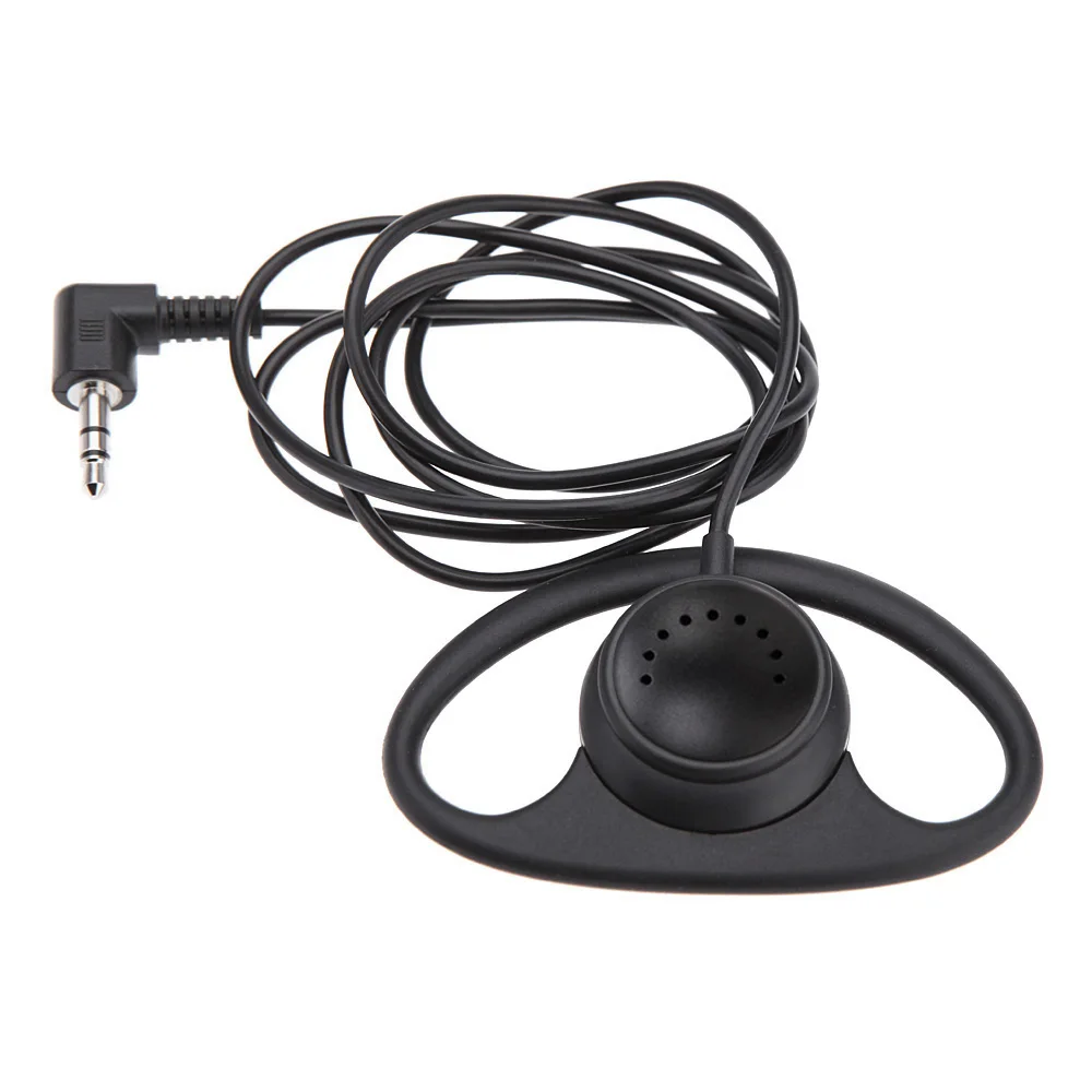 Soft Ear Hook Earpiece 3.5mm Plug Single Side Headset Headphone for Walkie Talkie/Two Way Radio In Ear Stereo Wired Earphone