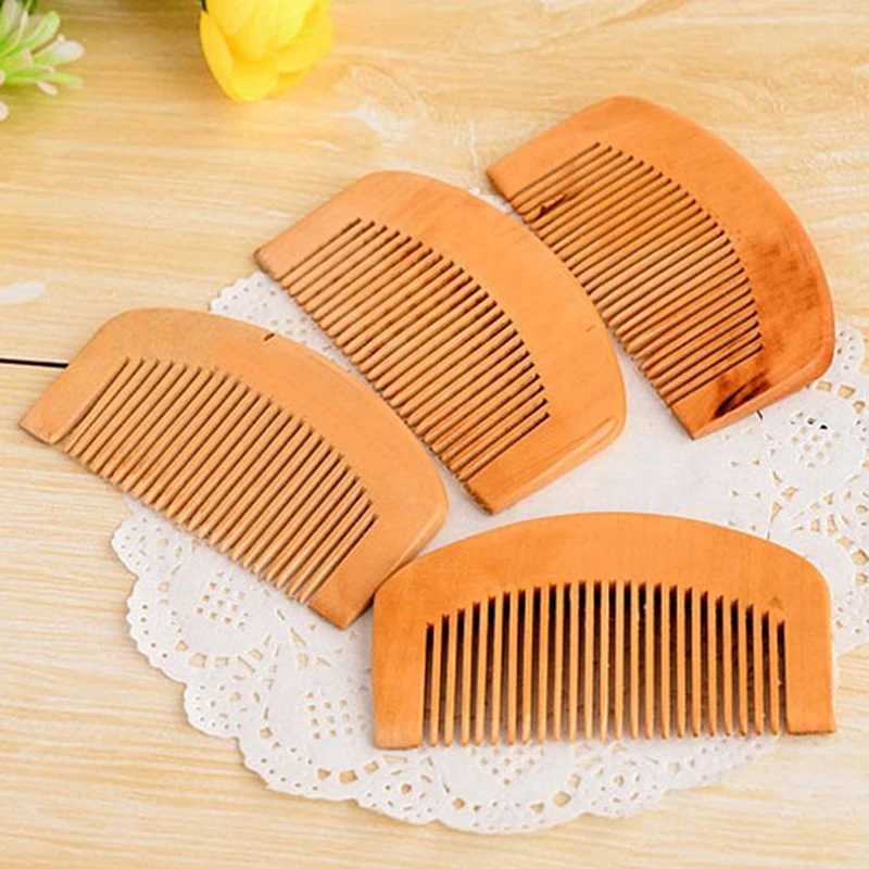 Wooden comb small comb barber comb smooth hair portable female hair styling tool barber accessories W241112