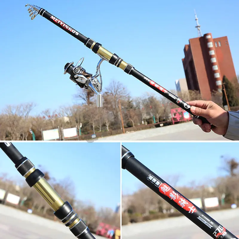 Telescopic Portable High-Quality Fishing Rod 2.1M,2.4M,2.7M,3.6M,3.9M,4.5M Travel Sea Boat Rock Fishing Rod Carp Fishing Gear