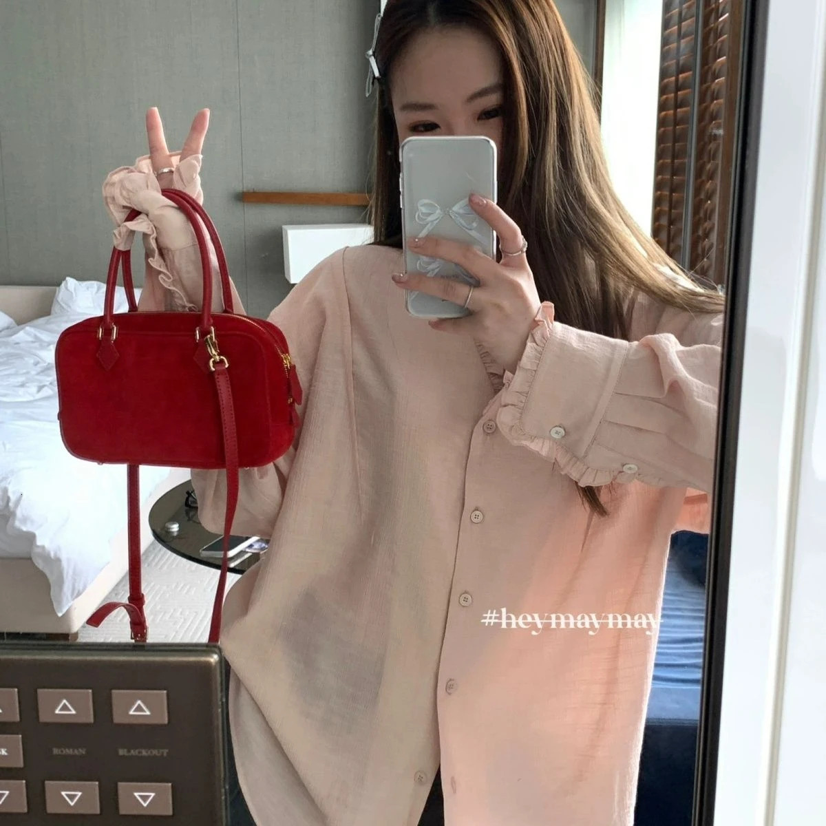 Miyagawa Spring Summer Korean Fashion Handbag Suede Cusal One Shoulder Crossbody Bags 241111