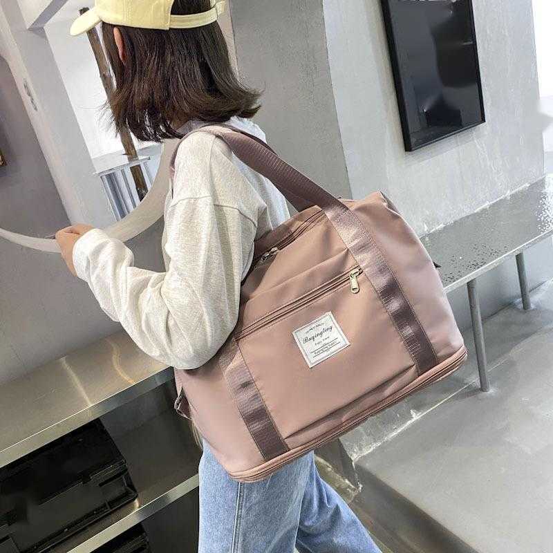 Multi Functional Double Back Travel Bag Expandable Capacity and Luggage Storage Bag Lightweight Leisure and Fitness Bag