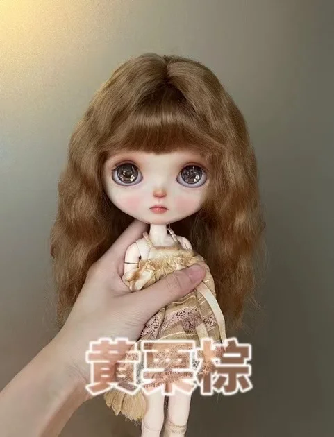 Doll Wigs for Blythe Qbaby natural Simple basic Mohair Microvolumes curls 9-10 inch head circumstance Free Shipping ba1c8