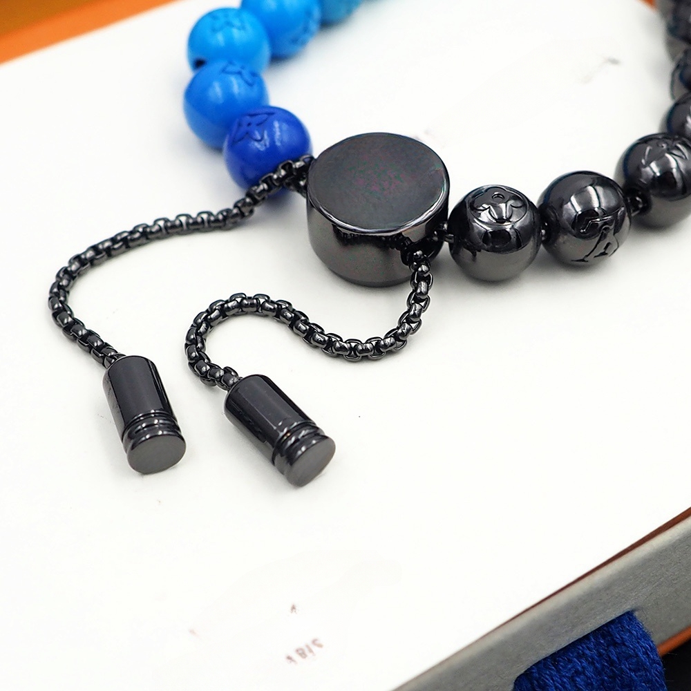 latest design Beaded quenched-bead Strands bracelet spring clasp bracelet is the top titanium rigid bracele