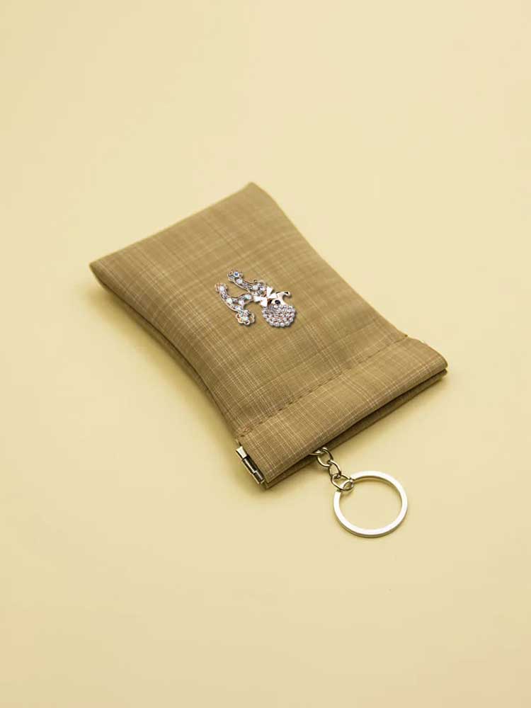 Key Wallets - PU Case Durable & Multi-Use Modernism Luminous Sphere Decor dfeda