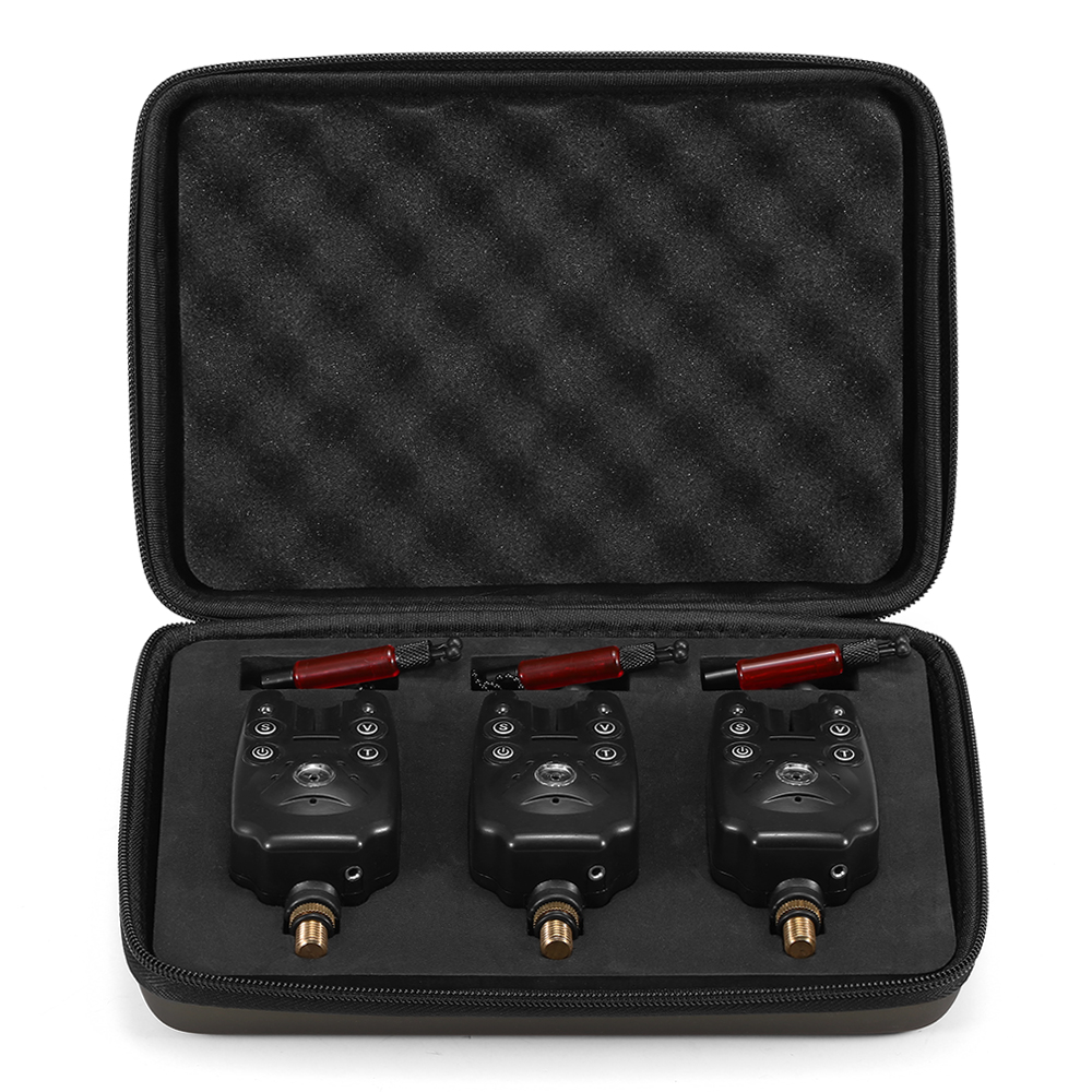 Lixada Fishing Bite Alarms Chain Alert Swinger Set Digital Fishing Alarm Kit LED Alarm Indicator Alert Fishing Swinger