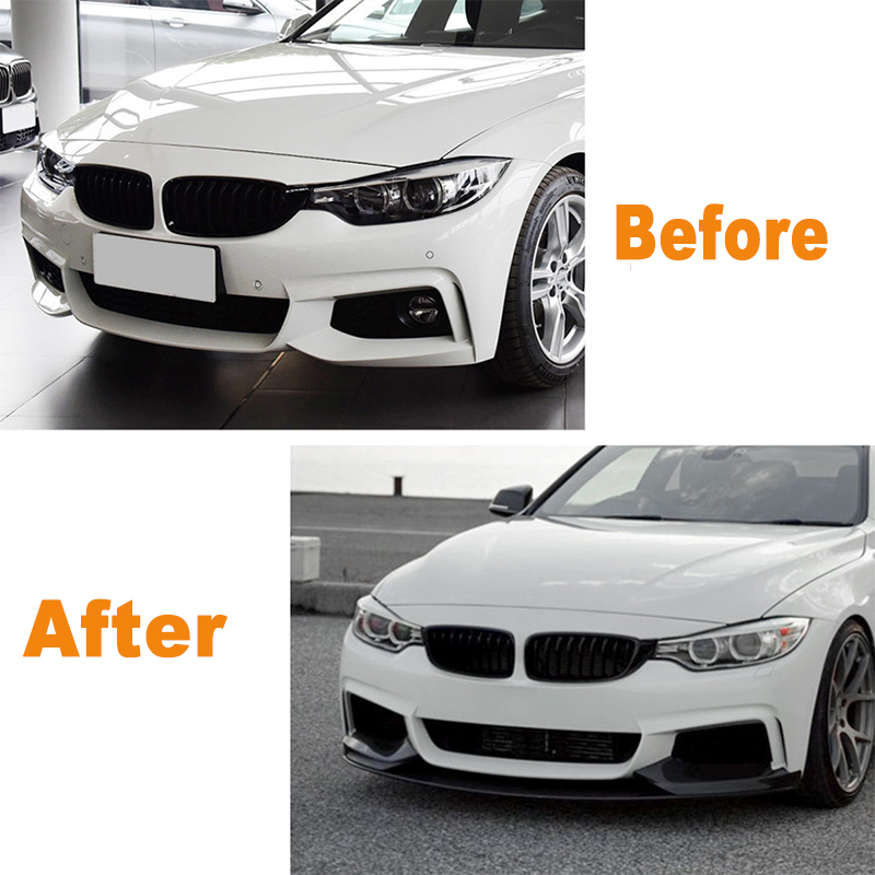 For 4 Series F32 F33 F36 M-Tech 2014-2020 MP Car Front Lip Splitter Diffuser Body Kit Spoiler Bumper Guard Protector