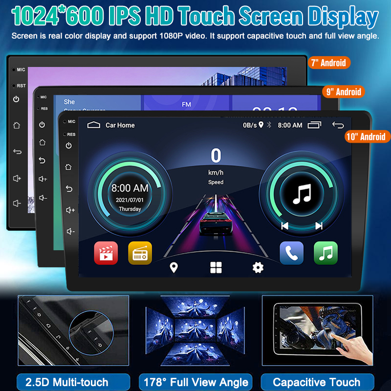 2 Din Android 2+32G 10 Inch Car Radio Autoradio 2 Din Universal Stereo WIFI GPS Multimedia Player For Nissan Toyota Kia VW