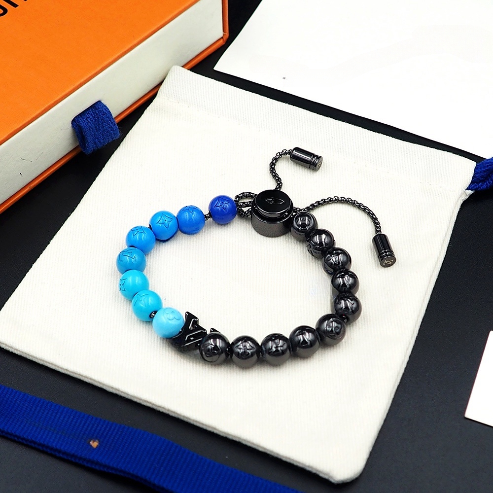 latest design Beaded quenched-bead Strands bracelet spring clasp bracelet is the top titanium rigid bracele