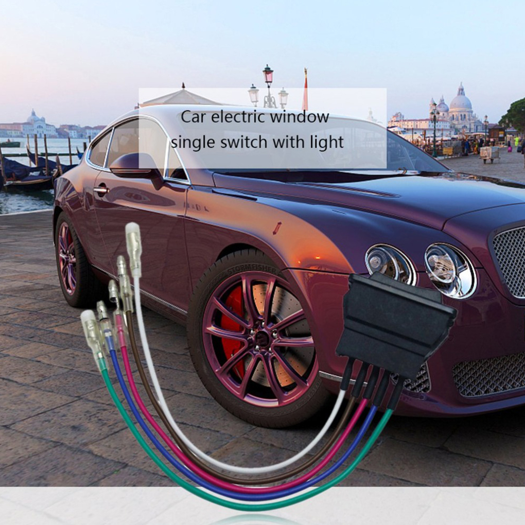 12V 24V Black Car Switch With Plastic Lamp Electronic Components Universal For Cars Power Window Lift Control Swit