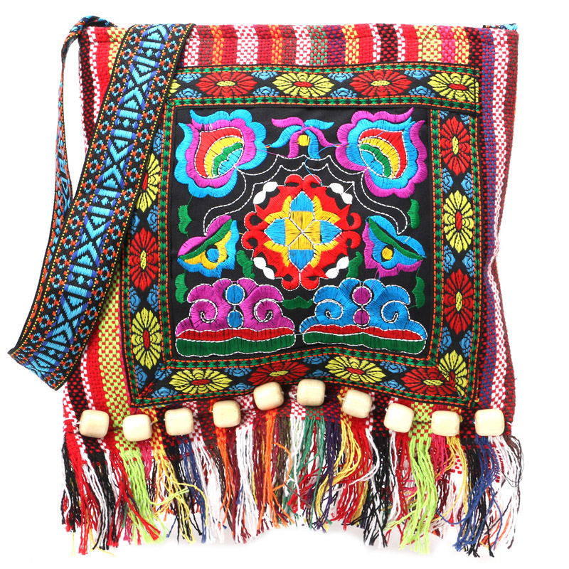 Chinese Embroidery Hill Tribe for Tote Messenger Bag