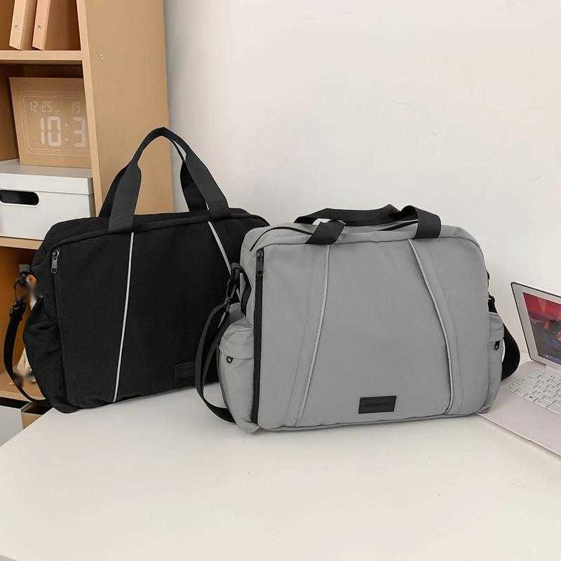 Travel Bag Spring Large Capacity Sports Fitness Bag Reflective Strip Trendy Mens and Womens Handheld Yoga Bag