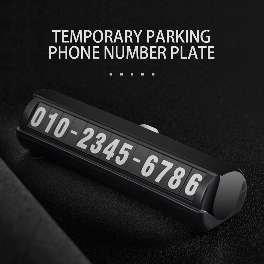 Luminous Temporary Parking Phone Card Plate Telephone Number Park Stop Car-styling Car Accessories