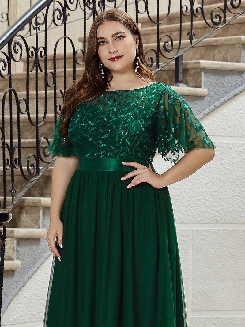 ICCLEK Vestido Feminino Festa Luxo Women's Elegant Dresses Loose Women's Red Evening Dresses Vestido Natal Plus size 8XL 9XL