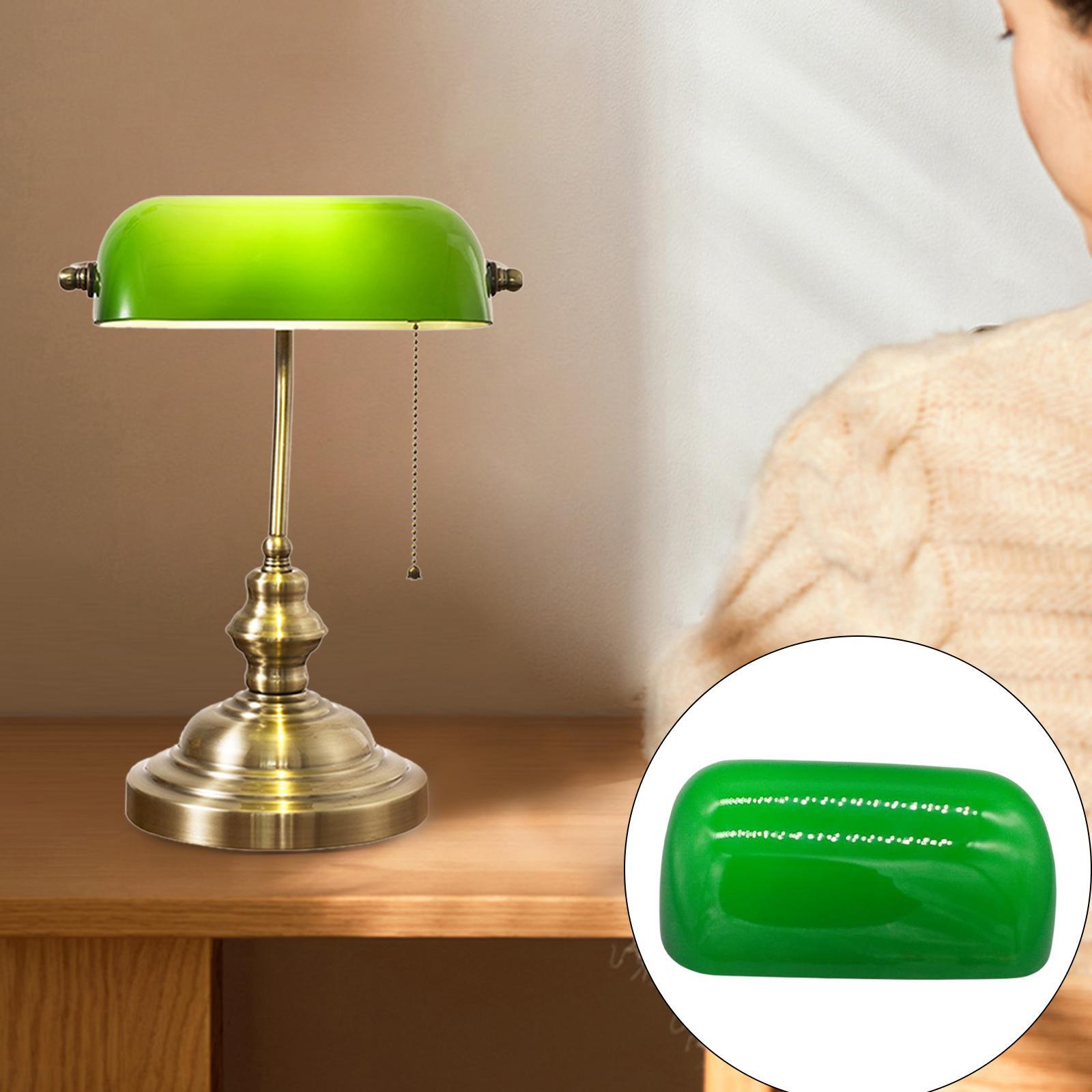 Green Glass Bankers Lamp Shade Replacement Cover Lampshade for Antique Lamp a779b